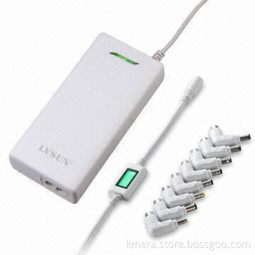 Ultra-slim Universal Laptop AC Adapter with LCD Display, Thickness of 25mm, 90W, 5 to 24V DC Output